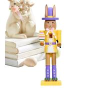 Figure de casse-noisette de Pâques, Figure de casse-noix de lapin - Statue de casse-noisette de Pâques 12 pouces | Tablette de table centrale décoration de printemps de printemps à collectionner pour