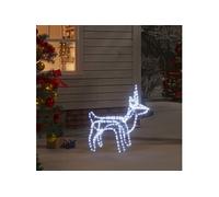 vidaXL Figure de renne de Noël pliable avec 120 LED Blanc froid