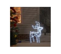 vidaXL Figure de renne de Noël pliable avec 192 LED Blanc froid