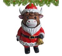 Figure de vache Highland | Statue décorative rustique de Harz | Accessoires de maison mignons pour chambre de salle de bain cuisine chambre pour | Style de maison de campagne décoration de Noë