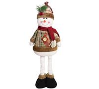 Figure Debout du Père Noël, décorations de Noël avec Bonhomme de Neige