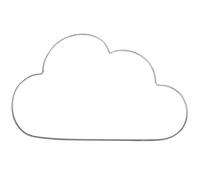 Figure décorative - Métal - Nuage - 30 x 17,5 cm - Gris - Intérieur