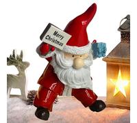 Figure du Père Noël - Statue drôle de Père Noël Figurine de Noël Décorations de Noël du Père Noël | Décorations de Noël pour le Père Noël, figurines d'intérieur de Noël