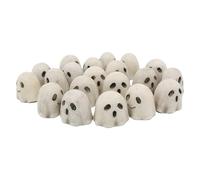 Figure Fantôme Halloween,20 Pièces Statues de Fantôme - Statuettes Miniatures Mignonnes pour Intérieur Table Fête Maison en Pot Étageres Vases Centres de Table Décorations