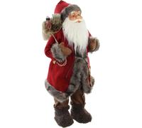 Figure Grand Nicolas 60cm Décoration Père Noël Figure sculpture de Noël