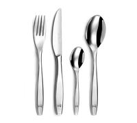 LOU LAGUIOLE - Ménagère 24 couverts de table pour 6 personnes - Figure - Acier inoxydable 18/0, Finition Miroir