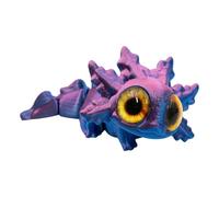Figure mobile Axolotl imprimée en 3D | Salamandre modèle à charnière ABS 9x5,5 cm | Cadeau de décoration de bureau mignon à collectionner