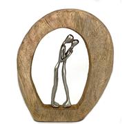 Figure Sculpture 23x4x26 cm Mariage Couple d'amoureux Amour amoureux