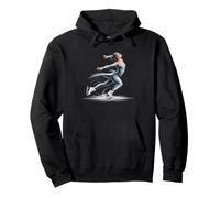 Figure Skating Silhouette Minimalist Sport Elegant Art Ice Sweat à Capuche