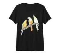 Figure Solaire, Joue Verte, Portrait d'oiseau calopsitte T-Shirt Haut de Gamme