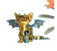 Figure Statue - 3D Printed Articulated Animal Model, Jointed Character Display Decor with Movable Pose Design, Sturdy Balanced Base Feature, Ideal for Living Room Bedroom Study Shelf Fans Teens