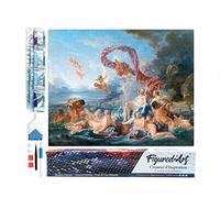 Figured’Art Diamond Painting Broderie Diamant 40x50cm Toile Entière Roulée avec Strass Perles Carrés - Le Triomphe de Vénus - Kit Complet 5D DIY Activité Manuelle Loisirs Créatifs Adultes