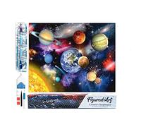 Figured’Art Diamond Painting Broderie Diamant 40x50cm Toile Entière Roulée avec Strass Perles Carrés - Planètes - Kit Complet 5D DIY Activité Manuelle Loisirs Créatifs Adultes