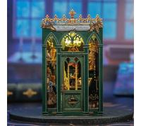 Figured'Art Book Nook Kit - L'Herbier des Ombres - Maquette à Construire avec Lumières LED - Diorama 3D DIY Serre-Livre pour Bibliothèque et Décoration Maison - Monde Miniature - Marque Française