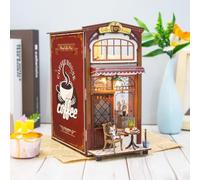 Figured'Art Book Nook Kit Maison Miniature - Maison du Café