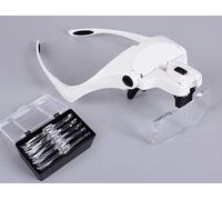 Figured'Art Lunettes Loupe de Précision avec Lampe LED 5 Lentilles - Accessoire pour Peinture par Numéro, Diamond Painting et Tout Loisir Créatif