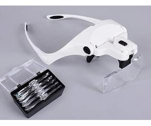 Figured'Art Lunettes Loupe de Précision avec Lampe LED 5 Lentilles - Accessoire pour Peinture par Numéro, Diamond Painting et Tout Loisir Créatif