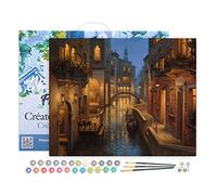 Figured'Art Peinture par Numéro Adulte avec Cadre Canaux flamboyants - Activité Manuelle Kit de Loisir Créatif DIY Numéro d'Art Complet - 40x50cm toile tendue sur châssis