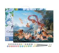 Figured'Art Peinture par Numéro Adulte avec Cadre Le Triomphe de Vénus - François Boucher - Activité Manuelle Kit de Loisir Créatif DIY Numéro d'Art Complet - 40x50cm toile tendue sur châssis