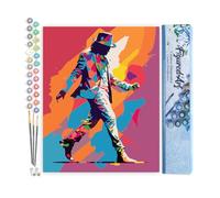 Figured'Art Peinture par Numéro Adulte Le Roi de la Danse - Activité Manuelle Kit de Loisir Créatif DIY Numéro d'Art Complet - 40x50cm sans châssis en bois