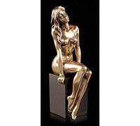 Figuren Shop Érotique Statue Nu - Sin on Deux Legs Veronese Statuette Femme Bronze-Optique Sexy