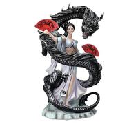 Figuren Shop GmbH Anne Stokes Figurine Dragon Dancer Série Dragon Friendship Dragon & Geisha 26 cm