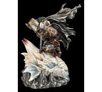 Figuren Shop GmbH Figurine Croisée - La dernière victime de St Georges - Décoration fantaisie peinte à la main (34 cm) - Collection Tales of Aurelion - Idée cadeau pour les fans de dragons et de