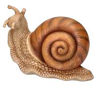 Figuren Shop GmbH Figurine de jardin escargot : escargot de vigne 22,5 cm - Peint à la main, décoration résistante aux intempéries, HotAnt