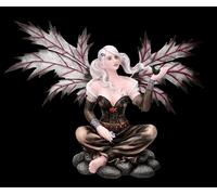 Figuren Shop GmbH Figurine d'elfe - Elaris - Fée des ombres de la Terre - Décoration fantastique peinte à la main (33 cm) - Collection Tales of Aurelion - Idée cadeau pour les signes de la terre et