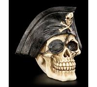 Figuren Shop GmbH Figurine tête de mort - Pirate avec cache-yeux.