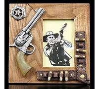 Figuren Shop GmbH Western Bois Cadre Photo - Cowboy Colt