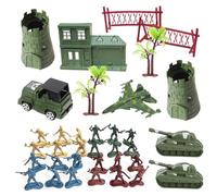 Figures Action Army Ensemble Mini Soldats En Plastique Figures Figurines Militaires Et Accessoires d'Équipement d'Arme Pour Combat Figurine d'Action Militaire Soldat Figurine Jouet Militaire