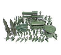 Figures Action Army Ensemble,Soldat Figurines Militaires en Plastique 56 pièces,Soldat Jouet Armée Militaire Playset,Coffret Set de Jeu Militaire avec Soldats,Tanks,Avions,Drapeaux