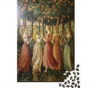 Figures and Fruit Arbres - Style Italien Cadeau Unique Décoration Intérieure Jeu Éducatif Challenge Toy Adultes & Enfants des 14 Ans 38x26cm/1000pcs
