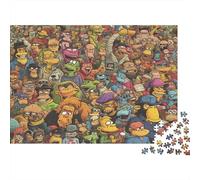 Figures animées Puzzle 1000 Pièces avec Emboîtement Parfait, Puzzle d'art défi Entre Amis pour Un Tableau À Encadrer, Superbe Idée Cadeau 52x38cm/1000pcs