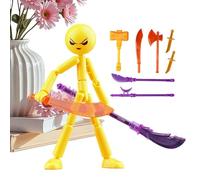 Figures articulables | Modèle flexible avec joints | Figurine décorative de bureau, pour chambre, salon, bureau, maison, vitrine, table de chevet, table de nuit, adolescents et