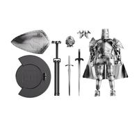 Figures d'action médiévale, figure d'action multi-articulation, Modèle de robot de la figure d'action du chevalier médiéval, Figurine mobile de statues flexibles avec une tête de rotation à 360 degrés
