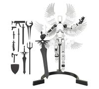 Figures D'assemblage D'impression 3D - 17x2.8x14.3 Cm Modèles Mobiles À Articulations / Articulations | Miniatures D'action Du Robot Imprimé Avec Ailes - Figure D'action Pour Les Amateurs De Jeu Décor