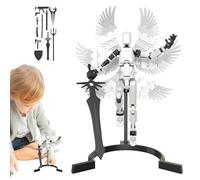 Figures d'assemblage d'impression 3D - jouets de modèle positif, ensemble de figurine bricolage, kit de pièces articulé | Personnages imprimés 3D détaillés avec des joints Snap Fit pour des projets de