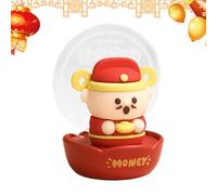 Figures du Dieu de la Richesse, Veilleuse Chinoise - Statues du Dieu de la Richesse Sculpture Caishen - Décoration de table du Nouvel An, Décorations Maison Chinoises Créatives, Veilleuse G