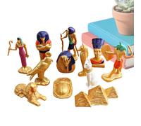 Figures égyptiennes | Statue égyptienne de 2,56 pouces | Jouet égyptien PVC | Des figures miniatures créatives détaillées pour promouvoir l'imagination et la décoration de l'éducation à la maison ou l