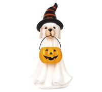 Figures fantômes d'halloween - Décorations fantômes avec, Chien et Chat | Statue de résine pour la bibliothèque de Chimney | intérieur et extérieur du Parti
