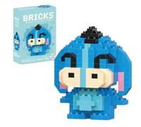 Figurine à assembler Bourriquet 6,4 cm - 180 pièces Micro Bricks - Jeu de construction Winnie l’Ourson compatible Lego - GAVI STORE