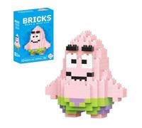 Figurine à assembler Patrick - Bob l’éponge 6,7 cm - 166 pièces Micro Bricks - Jeu de construction compatible Lego - GAVI STORE