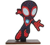 Figurine à Diamanter - CRYSTAL ART - Spiderman Miles Morales - Kit Complet - Activité Créative - 5 Ans et Plus