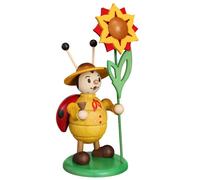 Figurine À Fumée Coccinelle Colorée H= 22cm NEU Fumeur