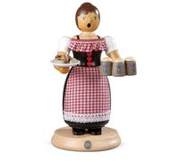 Figurine À Fumée Grand Serveur De Oktoberfest (LxH): 14x24cm NEU FUMEUR
