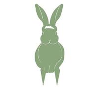 Figurine à piquer en forme de lapin 17x43,5cm - vert pâle