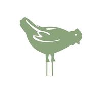 Louis Moulin Figurine à piquer Poule - 28x39 cm - vert clair Vert G