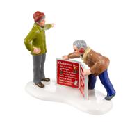 Figurine accessoire de salutations de No l du d partement 56 Snow Village Christmas Lane 3,35 pouces